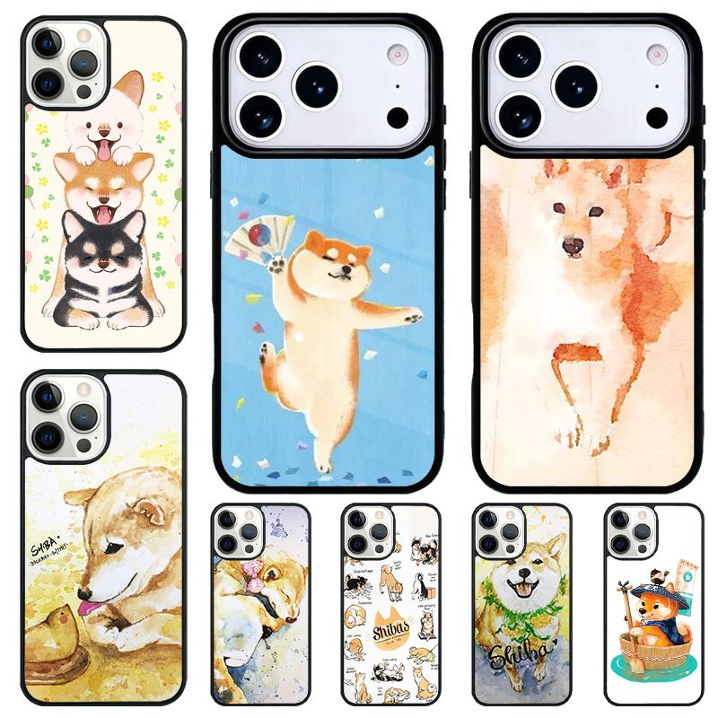 Animal Shiba Inu Phone Case for iPhone 17 Air 16 15 11 12 14 13 Pro Max Shockproof Cover