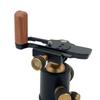 Camera Hand Grip With Wooden Handle Arca Swisses Mount Tripods Compatibility for XM5 Easy Battery Access