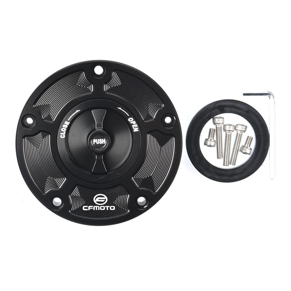 For CFMOTO 800MT 650NK 400GT 400NK 450NK 250NK 450SR 250SR CNC Fuel Gas Tank Cap Cover Aluminum Keyless Motorcycle Accessories