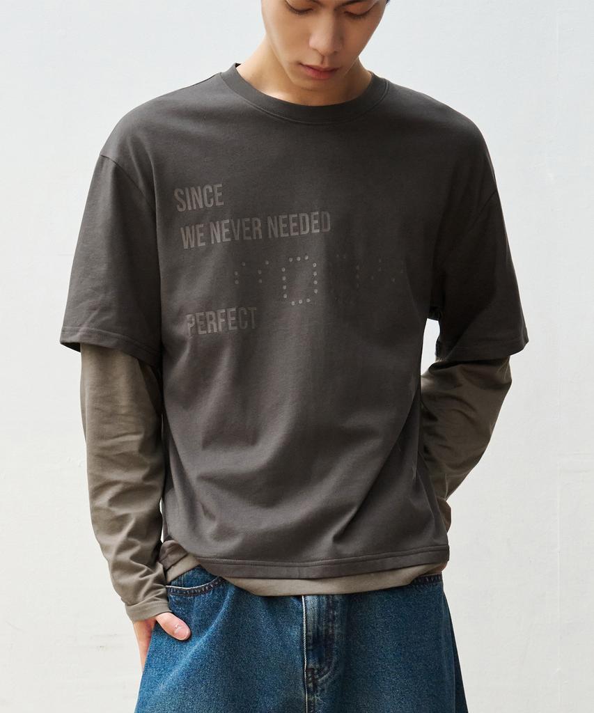 OURDAYZ Noise Layered Long Sleeve [Charcoal]