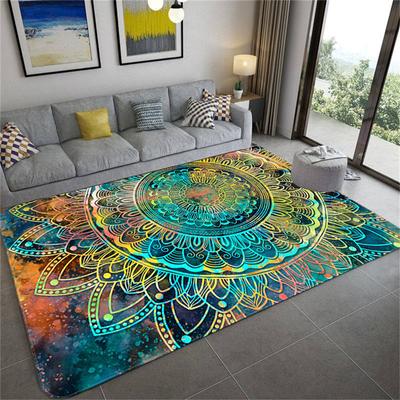 Hem Färgglad Stjärnhimmel Mandala Stor matta Vardagsrum Golvmatta Flicka Sovrumsmatta Badrumsmatta Dörrmatta Dekoration Chambre Femme