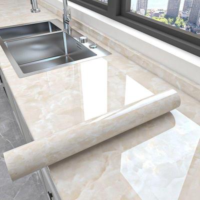 Adesivo in Marmo Impermeabile Resistente al Calore per Ristrutturazione Piano Cottura e Mobile