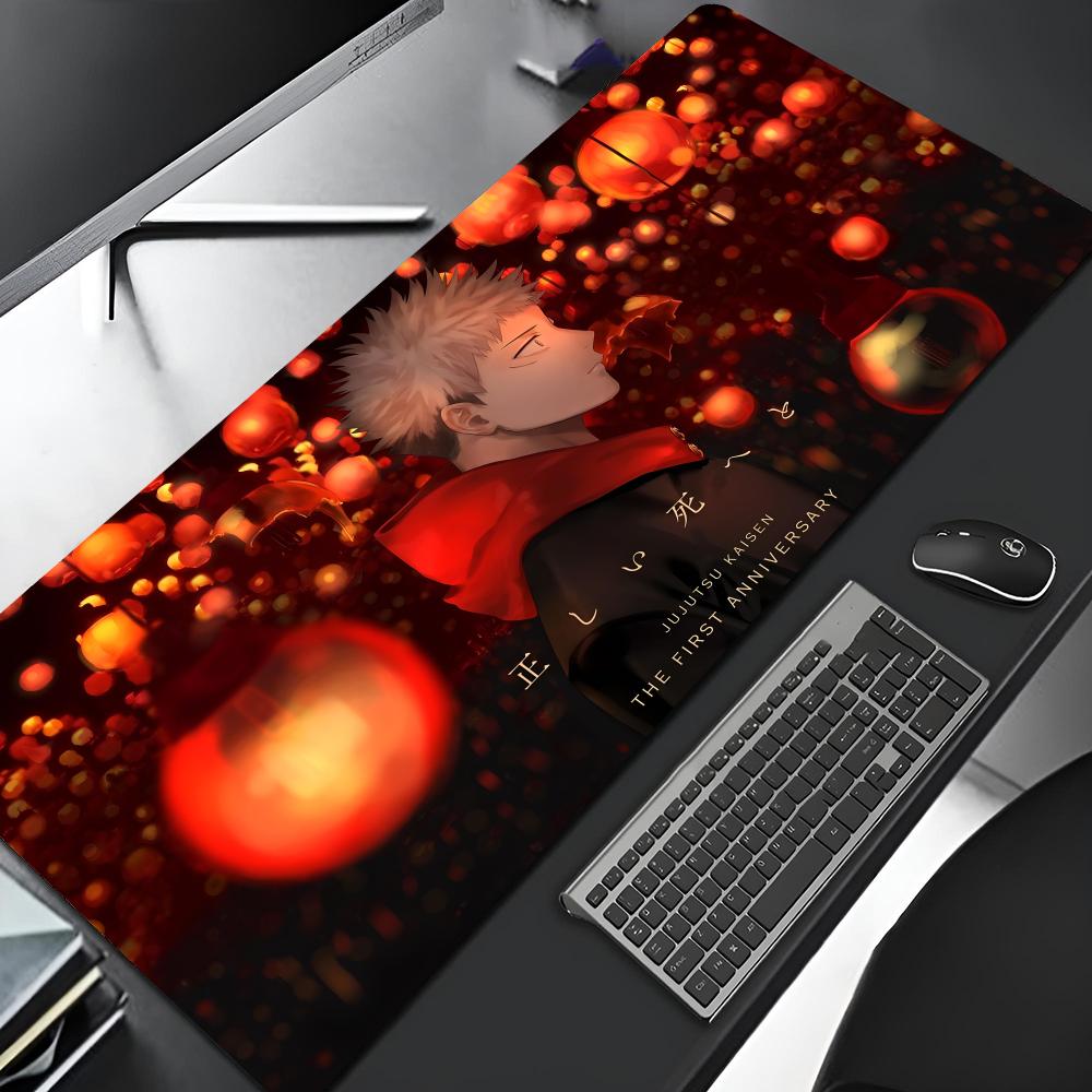 

Anime Jujutsu Kaisen Mouse Pad Gaming Gamer Locking Edge Big Computer Gamer Large Rubber Art Mousepad Laptop Desk Mat 600x300x2mm