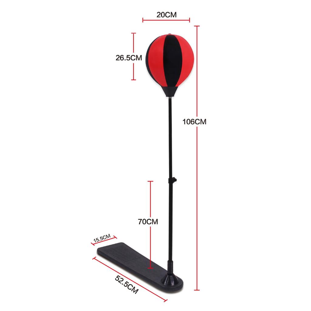 Kids Boxing Bag Stable Base Adjustable Height High Elasticity Easy Assembly Punching Bag for Kids with Stand Gloves