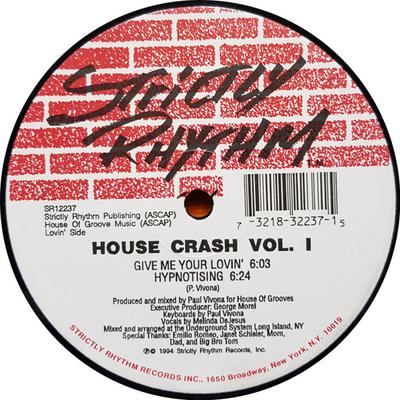 12inch Record PAUL VIVONA House Crash Vol. 1 SR12237 Strictly Rhythm 1994 US Dance Electronica Used