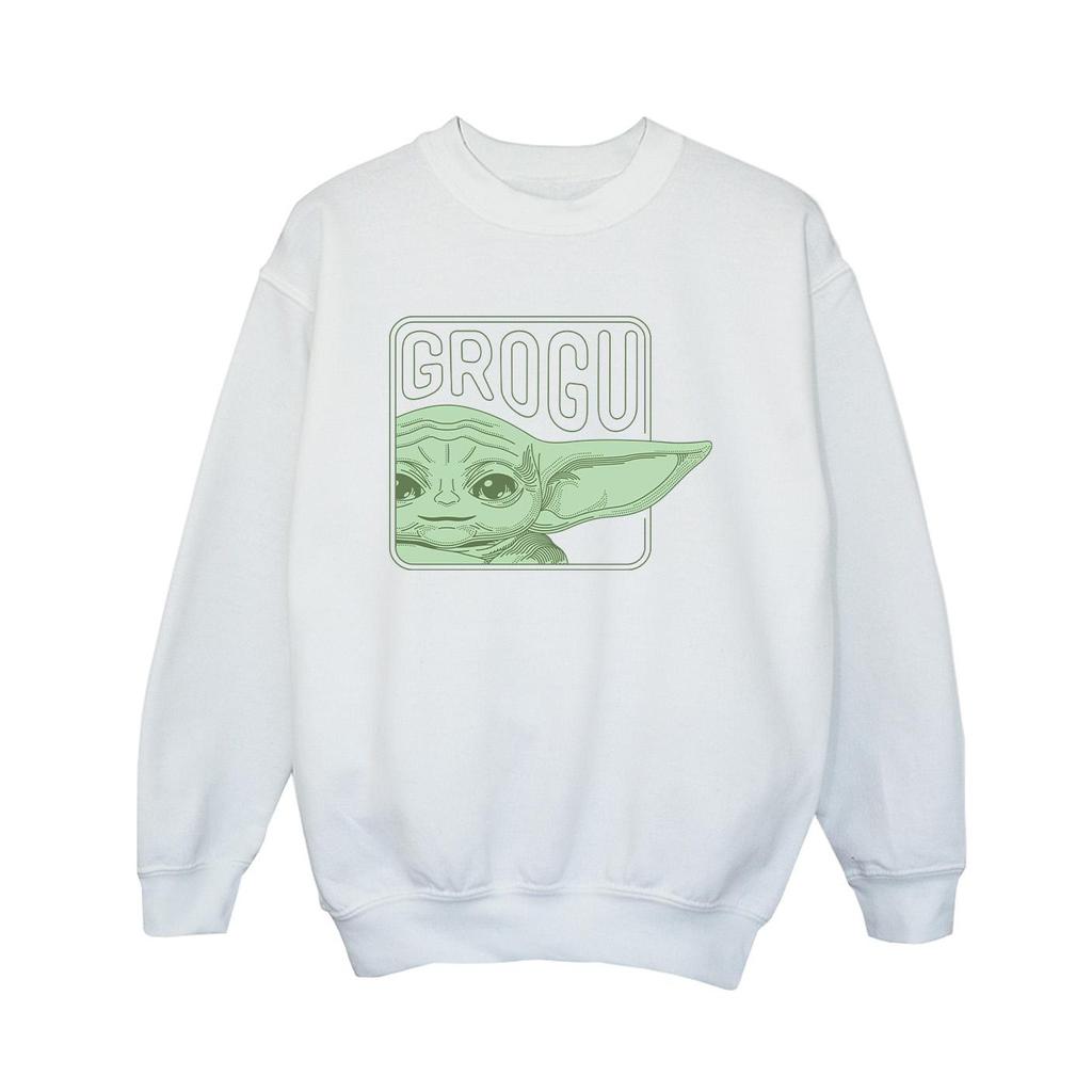 Star Wars Boys The Mandalorian Grogu Box Sweatshirt