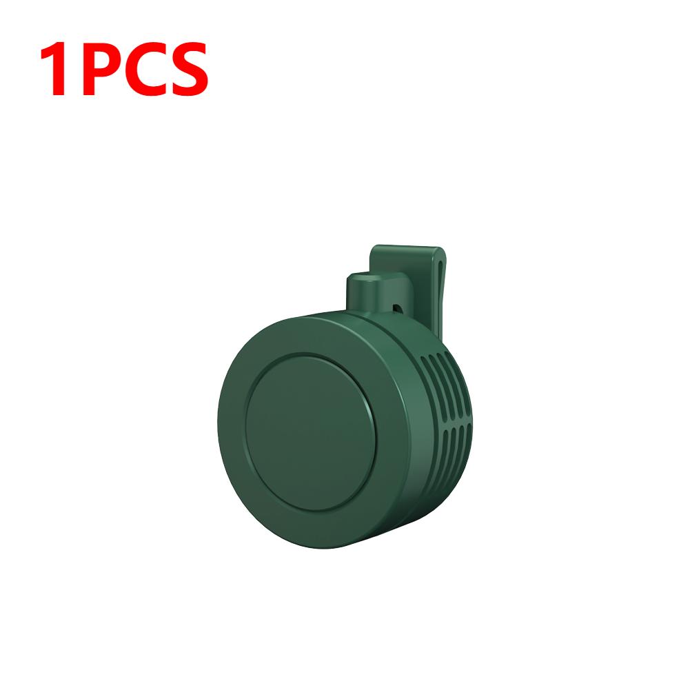2/1PC Mini Clip Fan 3 Wind Speeds Portable Waist Clip Fans Leafless Personal Body Fan 900mAh Wireless Electric Air Circulators