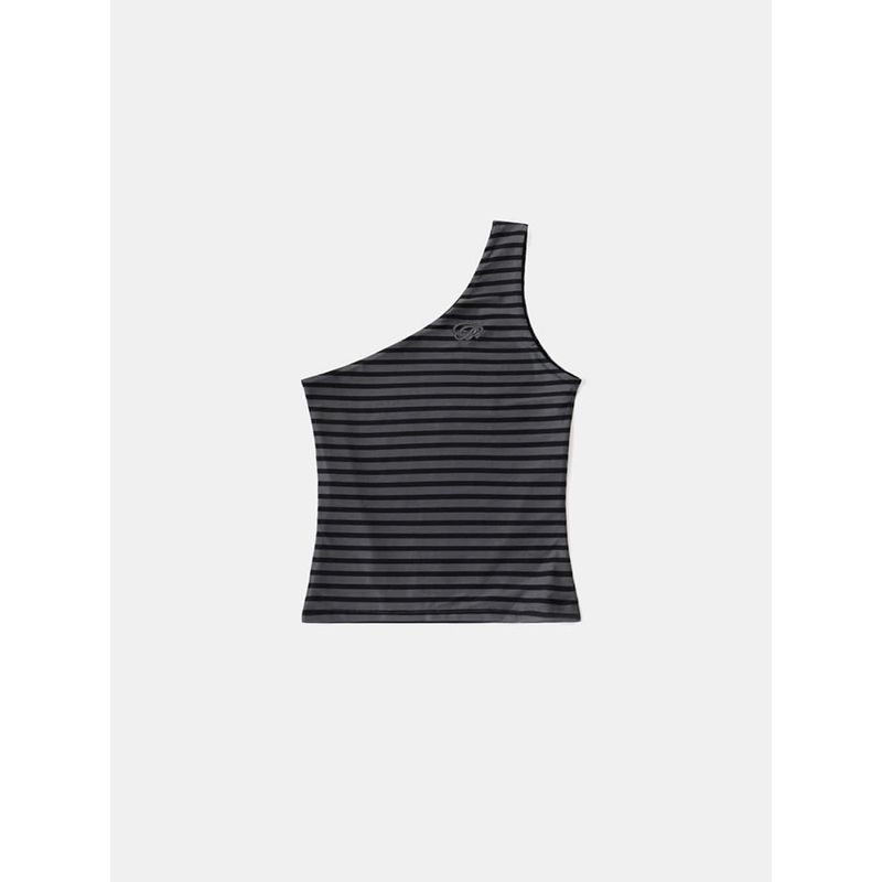 South Korea Badblood American Gyaru Stripe Vest Sling Women Niche Retro Sexy Street Embroidery Top Tide