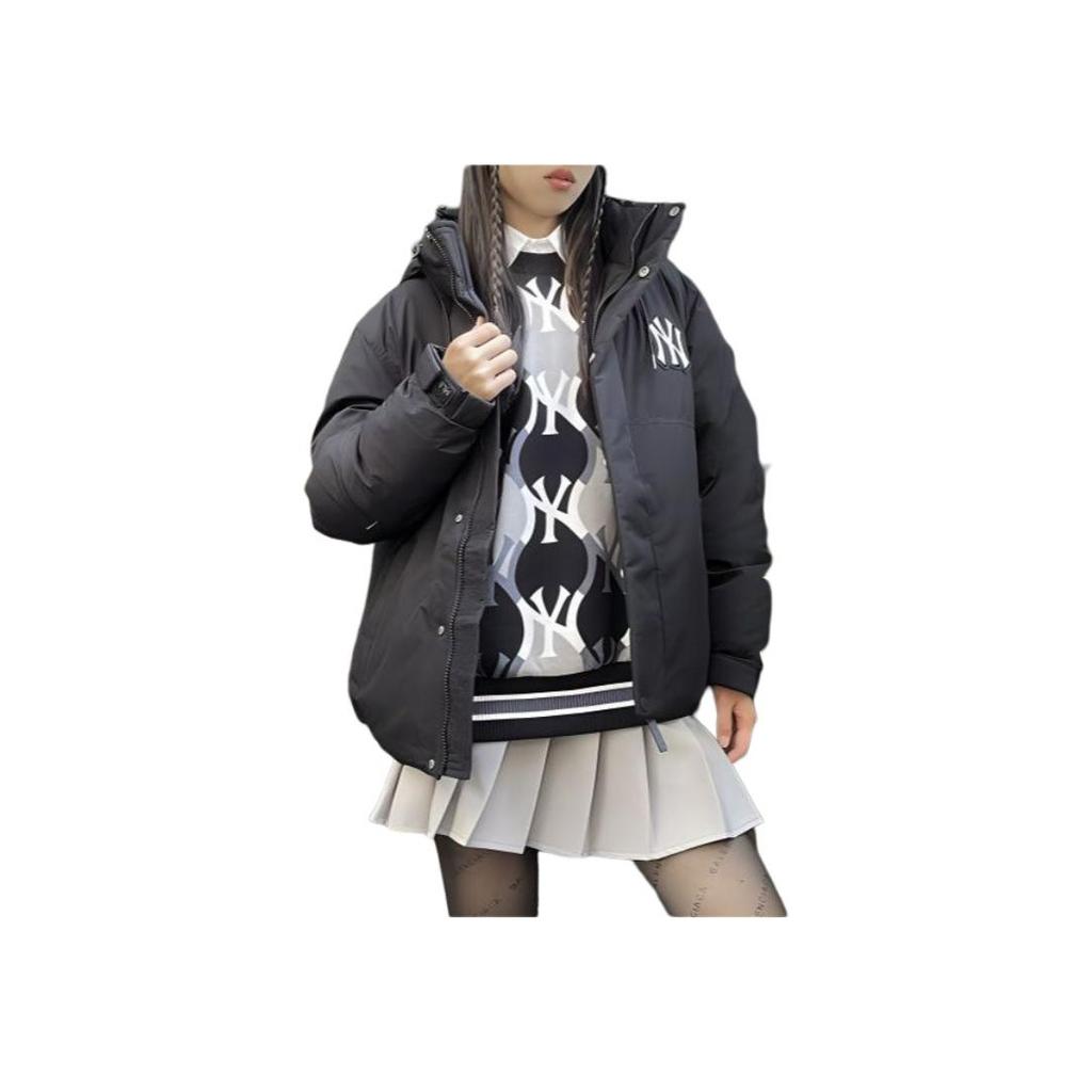 New MLB New York Yankees Down Jacket Short Men's Black 3ADJB1126-50BKS