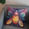 2D Colorful Beetles Art Pillow For Home Decor Pattern Cushion Cover Suitable For Sofa Bedroom Car Pillow Cover