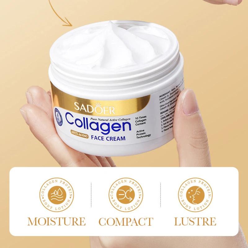 SADOER Collagen Straffende Gesichtscreme sknicare Feuchtigkeitsspendende Feuchtigkeitsspendende Gesichtscremes Faical Creme Schönheit Gesicht Hautpflege Produkte