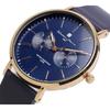 Salvatore Marra Unisex Quartz Watch with Calendar Navy Rose 40mm