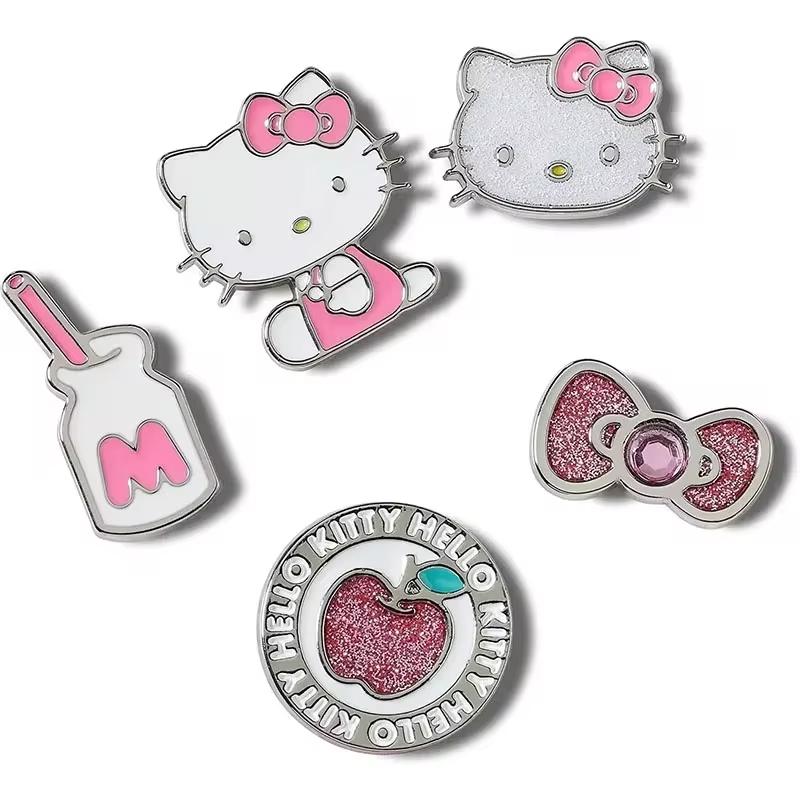 Hot Miniso Cute Sanrio Hello Kitty Series Hole Shoes Accessories Anime Cinnamoroll Diy High Face Value Jewelry For Friends Gift