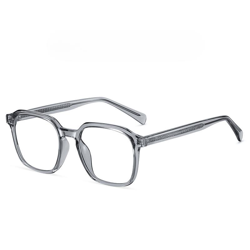 Trend Korean Version of Black-framed Flat Mirror Box TR90 Anti-blue Frame Glasses Plate Leg Full-frame Glasses Frame