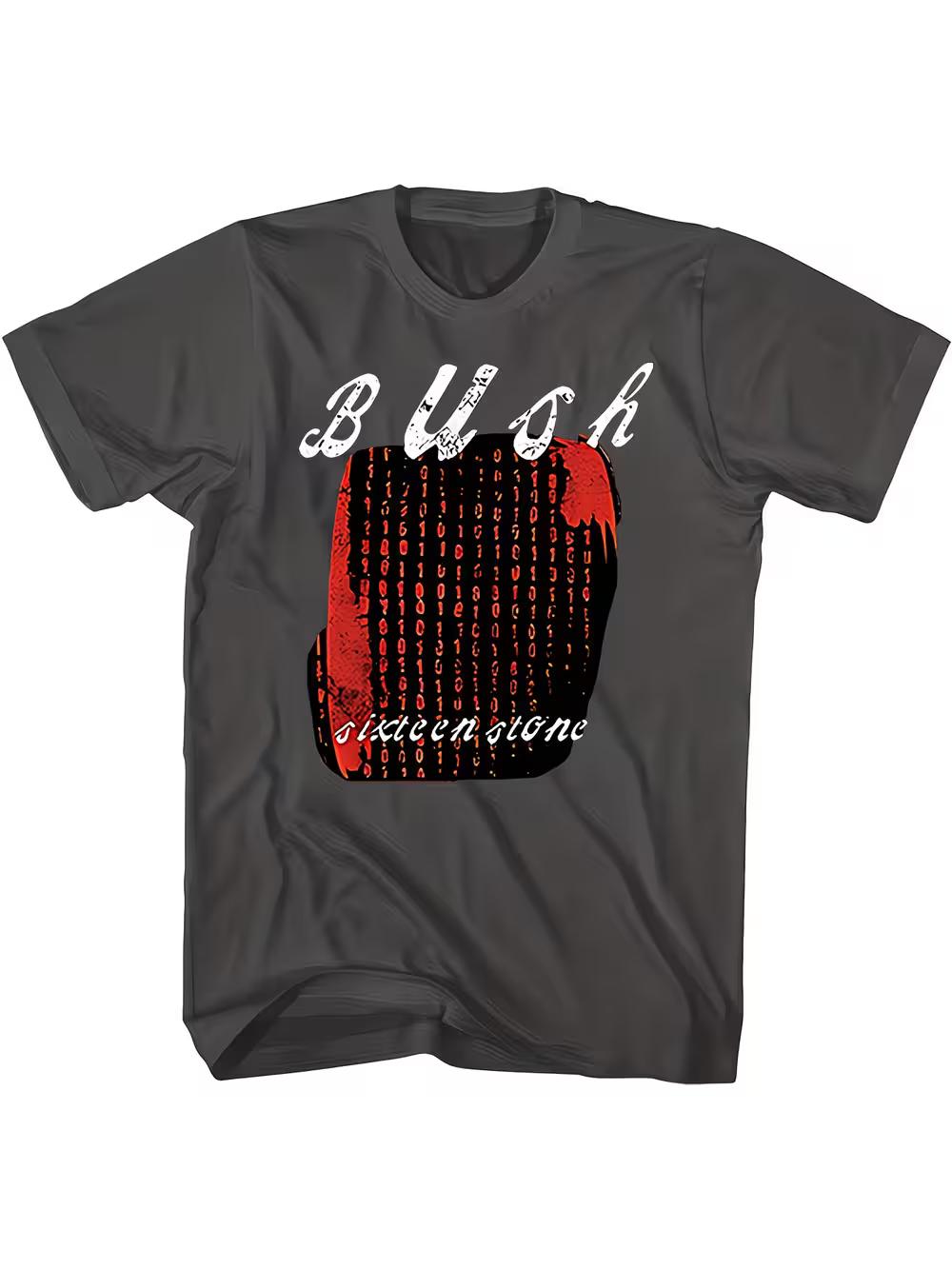 Men S Bush Sixteen Stone Album Graphic T-Shirt- Heavy Stone Text Design XL