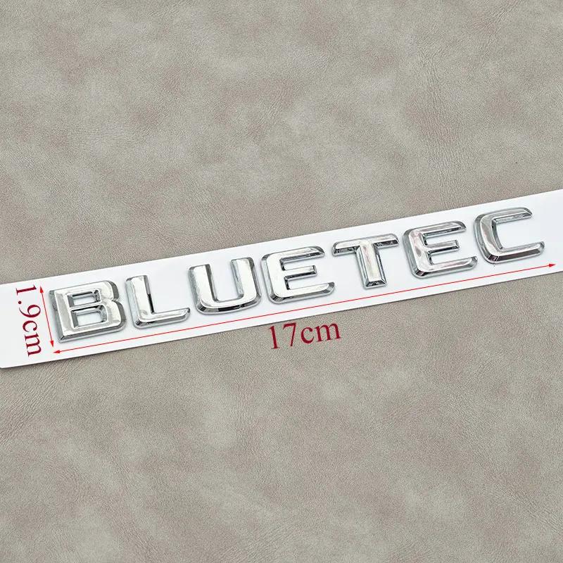 ABS Letters Logo Car Rear Trunk Emblem Badge Stickers For BLUETEC W213 W212 W204 W205 W176 W164