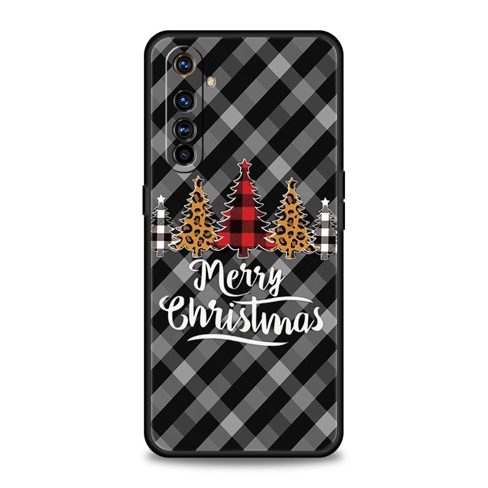 Merry Christmas Soft TPU For Realme 13 12 11 10 9 Pro Plus GT3 GT2 C21 C25 C35 C53 C55 C67 Pro 5G Phone Case Cover Fundas Capas