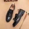 Tassels Leather Men's Dress Shoes Wedding Leather Shoes For Men Slip On Loafers Business Male British Style Formal Shoes Good