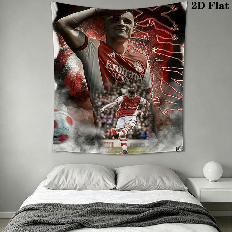Arsenal Wall Hanging Printed Fabric Blanket Decorative Tapestries for Bedroom Living Room Home Decor