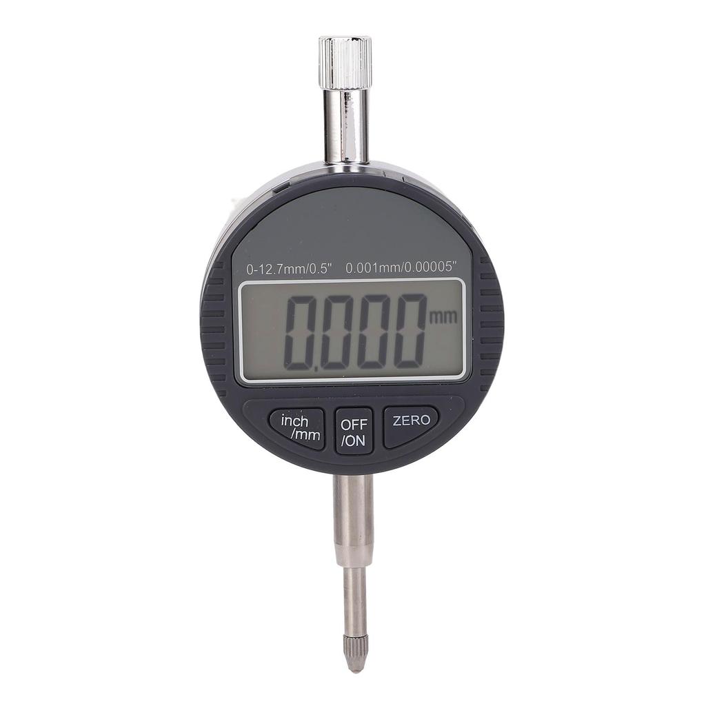 Digital Dial Indicator with Rear Cover LCD Electronic Indicator for Precise Measuring 0 12.7mm 0.001mm 0.00005in