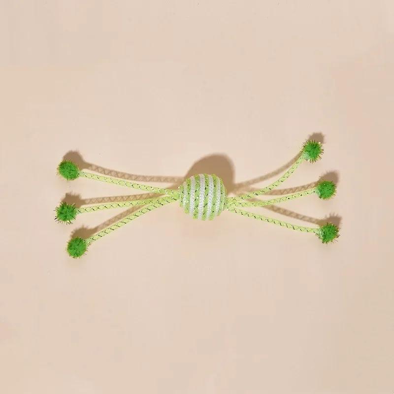 3pc Cat Toy Wool Ball Interactive Cat Toy Sticks Toys for Cats Paw Grinder Bite-resistant Cats Toys Kitten Scratcher Pet Product
