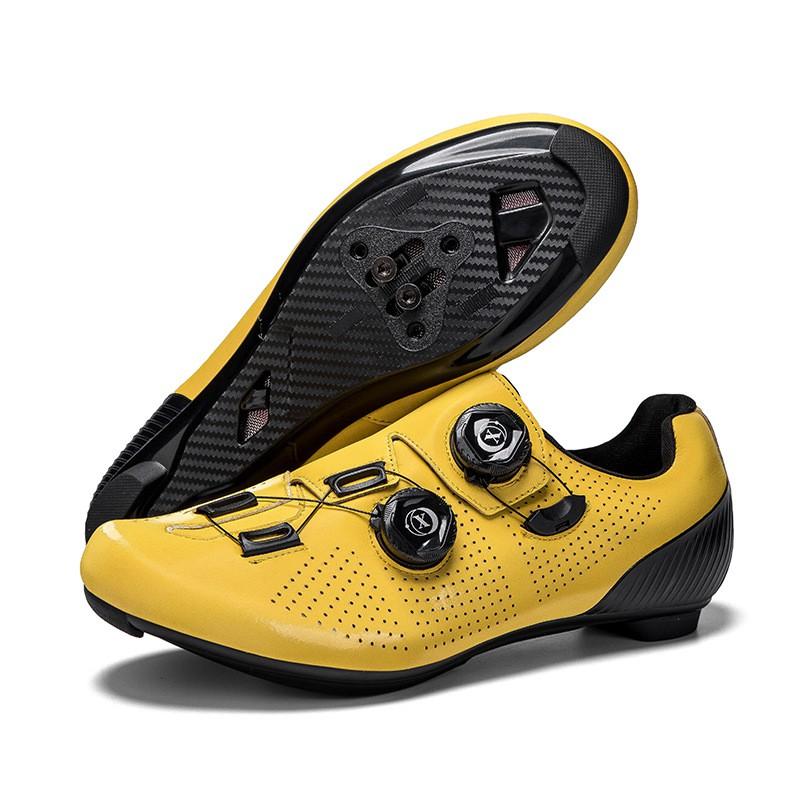 Unisex Cycling Shoes Road Mountain Bike Flat Pedal Or Clipless Use Breathable Synthetic Leather With Nylon/Rubber Sole