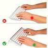 Acrylic keyboard stand, transparent desktop organizer, suitable for office/home/gaming, anti slip ergonomic design
