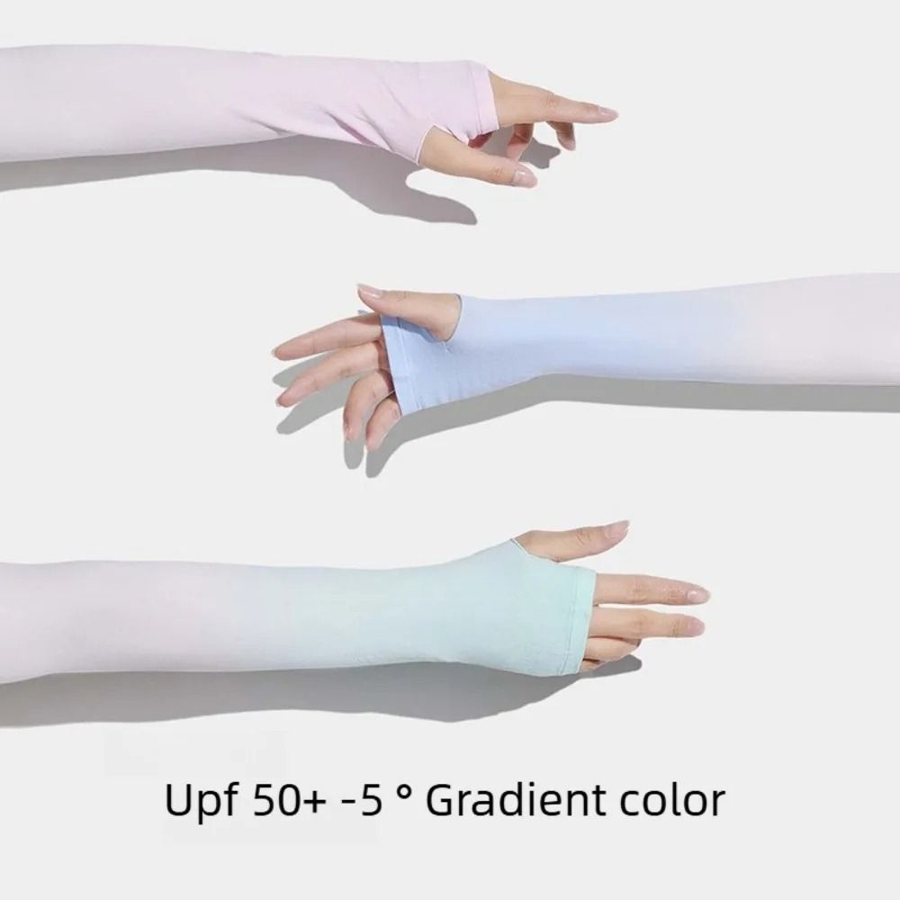 1pair UPF 50+ Arm Covers UV Protection Compression Sleeve Portable Cooling Arm Sleeves  Cycling