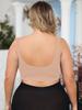 Women's plus-size underwear bra is comfortable, no underwires, gathered to close the side breasts, and prevent sagging SKIN 1XL-4XL