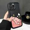 Happy Sleeping Little Pig Phone case iPhone 15 Pro Max 11 12 13 16 14 Plus Silicone Shockproof Case Lens protector shell