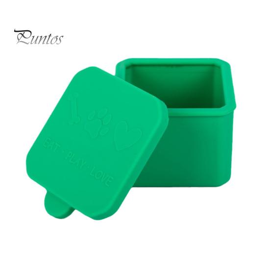 

Ланч-бокс Контейнеры для заправки для салата Многоразовые герметичные контейнеры без BPA с крышкой Силиконовые контейнеры, пригодные для использования в микроволновой печи Square зелёный