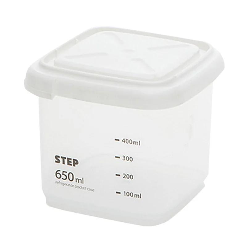 Plastic Sealed Cans Kitchen Storage Box Transparent Food Canister Keep Fresh New Clear Container In Different Capacity