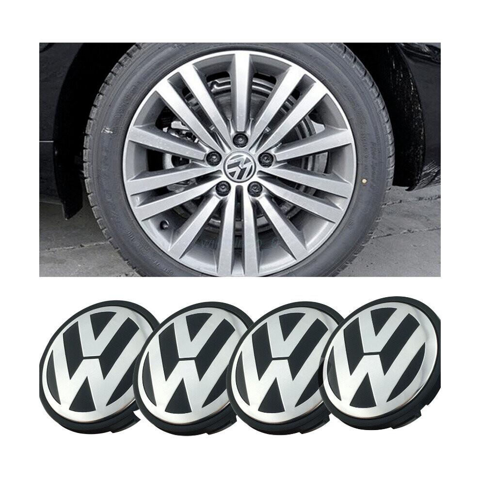 4 peças de Calotas Centrais de Roda VW 76mm Para Touareg Antigo