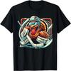Turkey Playing Ice Hockey Goalie Thanksgiving Boys Turkey T-Shirt