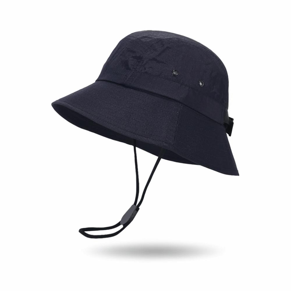 Trendy Retro Bucket Hats UPF50+ Packable Fisherman Hat Windproof Breathable Bowl Hat Unisex Outdoor Caps