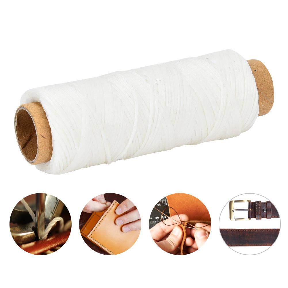 50 Meters Roll 150D 16 Leather Crafts Flat Sewing Thread Hand Stitching Waxed Thread