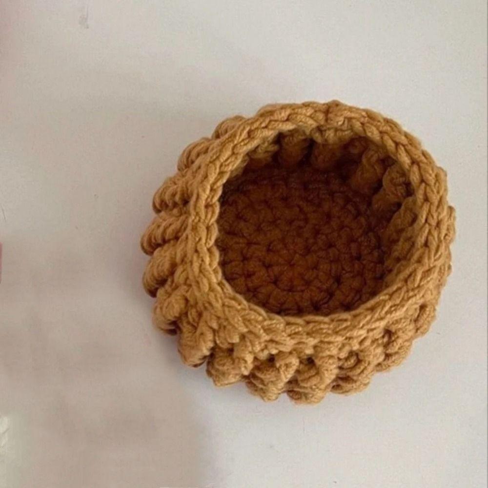 Handwoven Flower Bouquet Coasters Washable Coffee Table Cupmat Crochet Coasters Office Decor