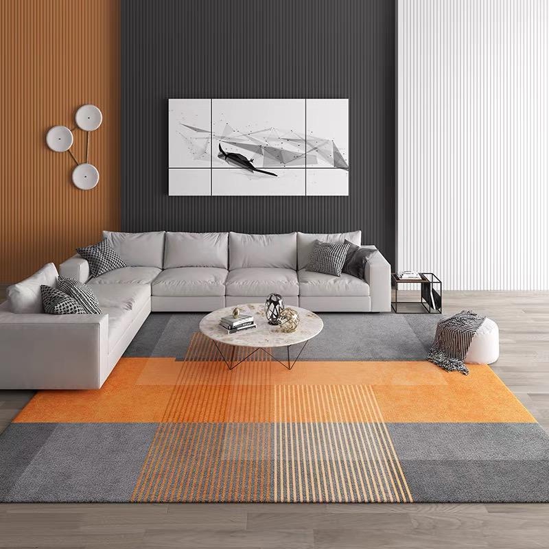 VIKAAMA Nordic Simple Carpet Living Room Light Luxury Summer Full Spread Room Bedroom Carpet Bed Blanket Large Area Home Mat