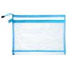 File Bag Storage Holder with Lanyard Zipper Closure Large Capacity Portable Transparent Document Storage Bag Office Supplies