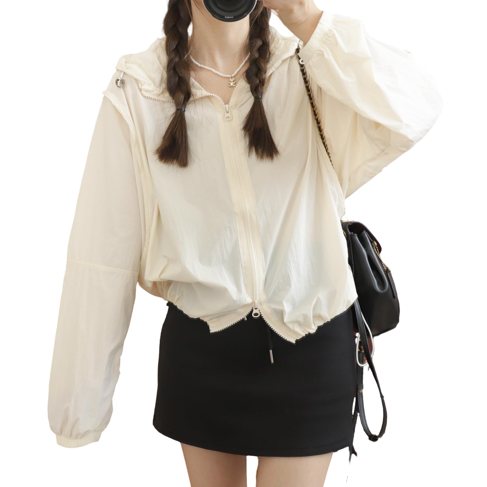 

Защита от УФ-лучей Длинный Короткий Солнце Кондиционер Осень [Лидамон-ои] Женская Толстовка, Кардиган на молнии, На подкладке, Рукава, Тонкий, Длина, Прозрачный, Защита, абрикосовый