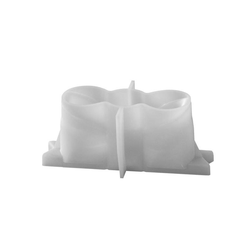 1 Pezzo Portacandele Aromatico a Forma di Fiocco Stampo in Silicone e Resina, Base per Candela a Fiocco Tridimensionale Fai-da-te in Colla gocciolante, Ornamento in Gesso