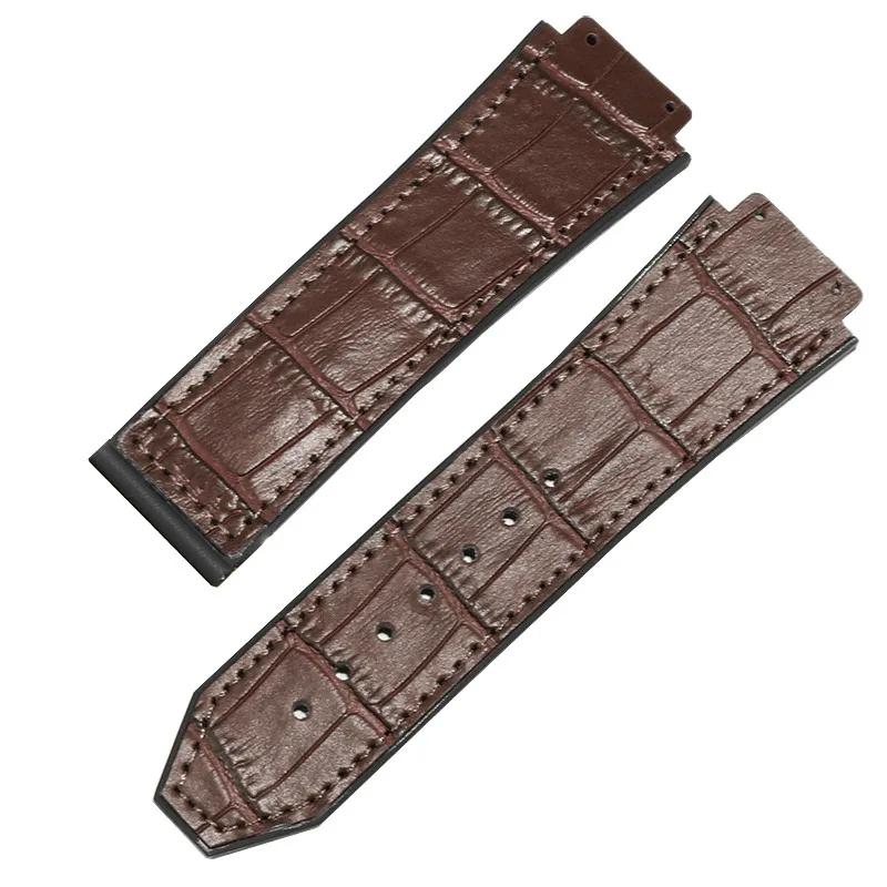 Классический ремешок для часов Hublot Big Bang Series из натуральной кожи — фото 10