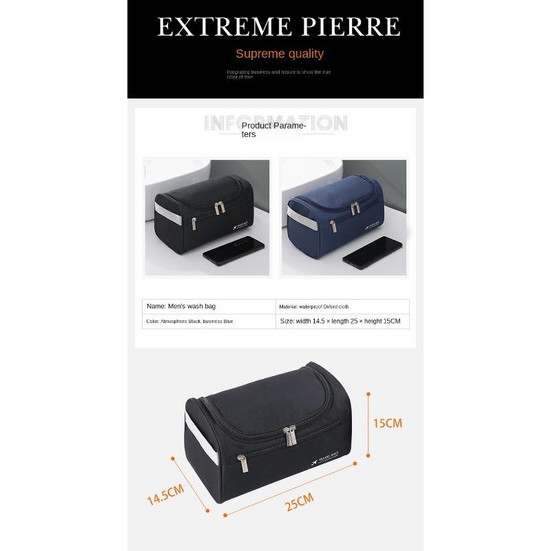 Polyester Men Business Portable Storage Bag Toiletries Organizer Women Travel Cosmetic Bag Hanging Waterproof Wash Pouch