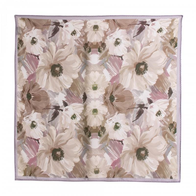 Double Crepe Silk Square Scarf Women Commute Fashion Elegant Shawl Versatile