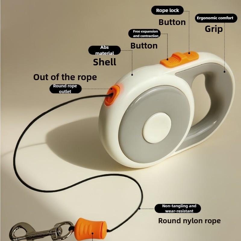 5m samonavíjecí vodítko pro psa Jednoruční brzda Zámek Systém proti tahání Nylonové nezamotávací vodítko pro velké střední psy Venčení