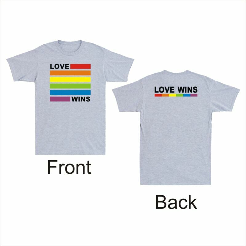 Unisex Gay Love Cool Tshirt Wins Pride Cotton Tee Rainbow Lgbt Awesome Funny