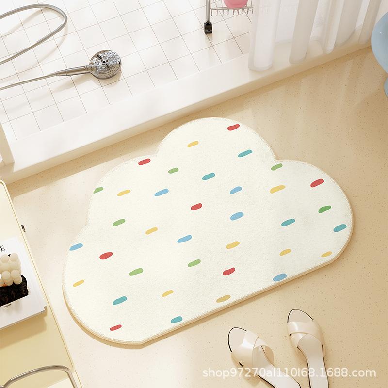 WTEMPO Bathroom Floor Mat Entrance Foot Mat Bathroom Anti Slip Mat