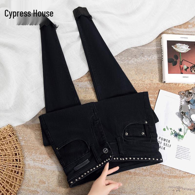 

Sibaishe Women s Washed Slim Fit High-Waist Jeans XL