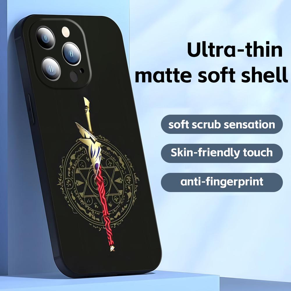 

Fate strange Fake Phone Case For iPhone17 16 16e 15 14 13 12 11 Plus Mini Pro Max Soft black Shockproof Cover iPhone 13