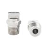Easy to Install 1/8" 1/4" HVV/HU 304 Stainless Steel Flat Fan Spray Nozzle for Industrial Cleaning Projects